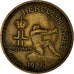 Moneta, Monaco, Louis II, Franc, 1926, Poissy, VF(30-35), Aluminium-Brąz