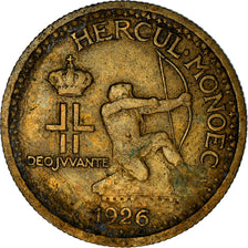 Munten, Monaco, Louis II, 50 Centimes, 1926, Poissy, ZG+, Aluminum-Bronze