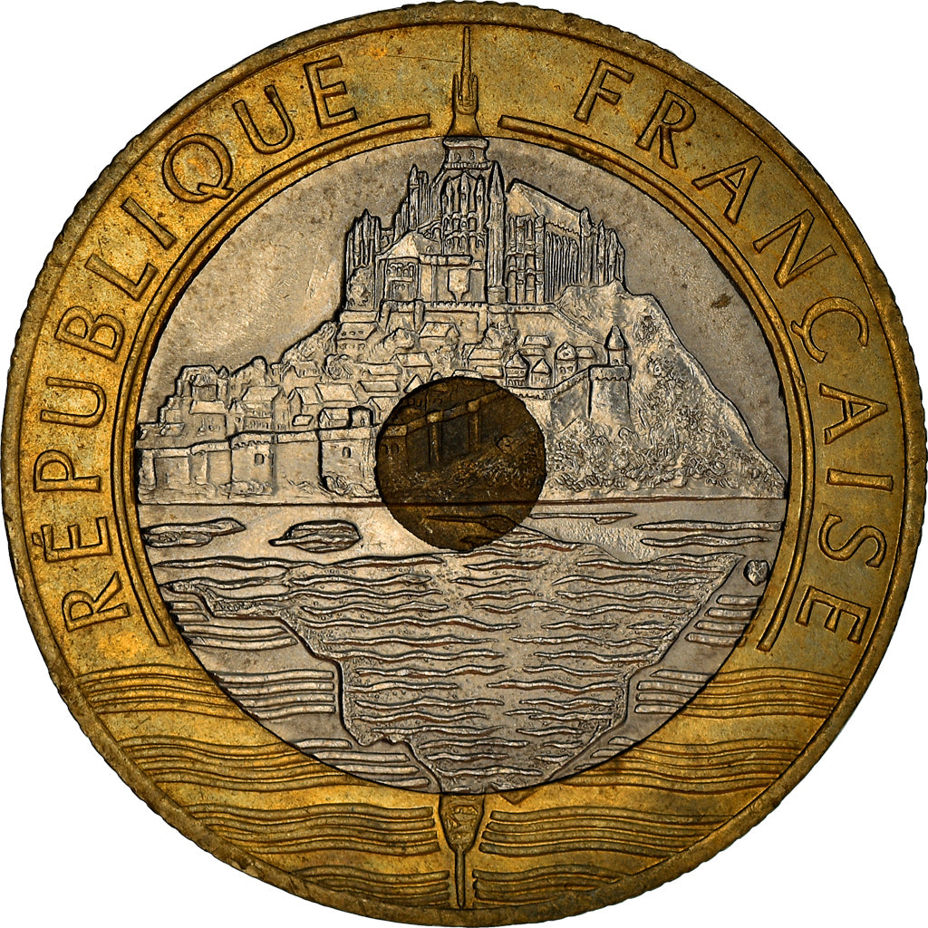 Munten, Frankrijk, 20 Francs, 1993, ZF, Bimetallic, Gadoury:871a