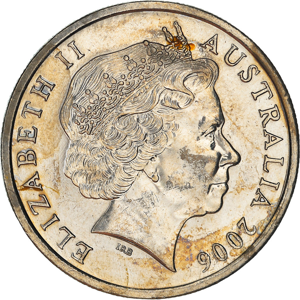 Moneta, Australia, Elizabeth II, 10 Cents, 2006, BB, Rame-nichel, KM:402