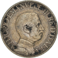 Coin, Italy, Vittorio Emanuele III, Lira, 1908, Rome, VF(20-25), Silver, KM:45