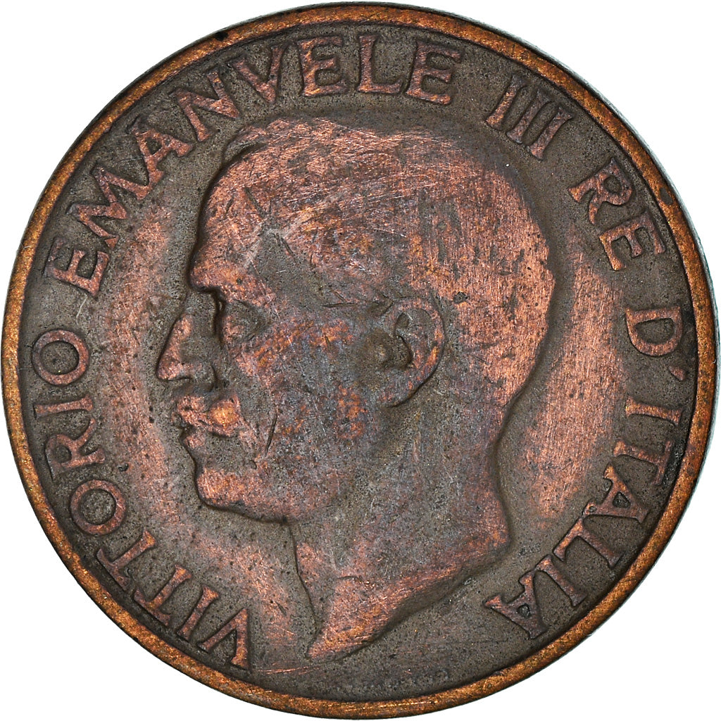 Moneda, Italia, Vittorio Emanuele III, 10 Centesimi, 1927, Rome, MBC, Bronce