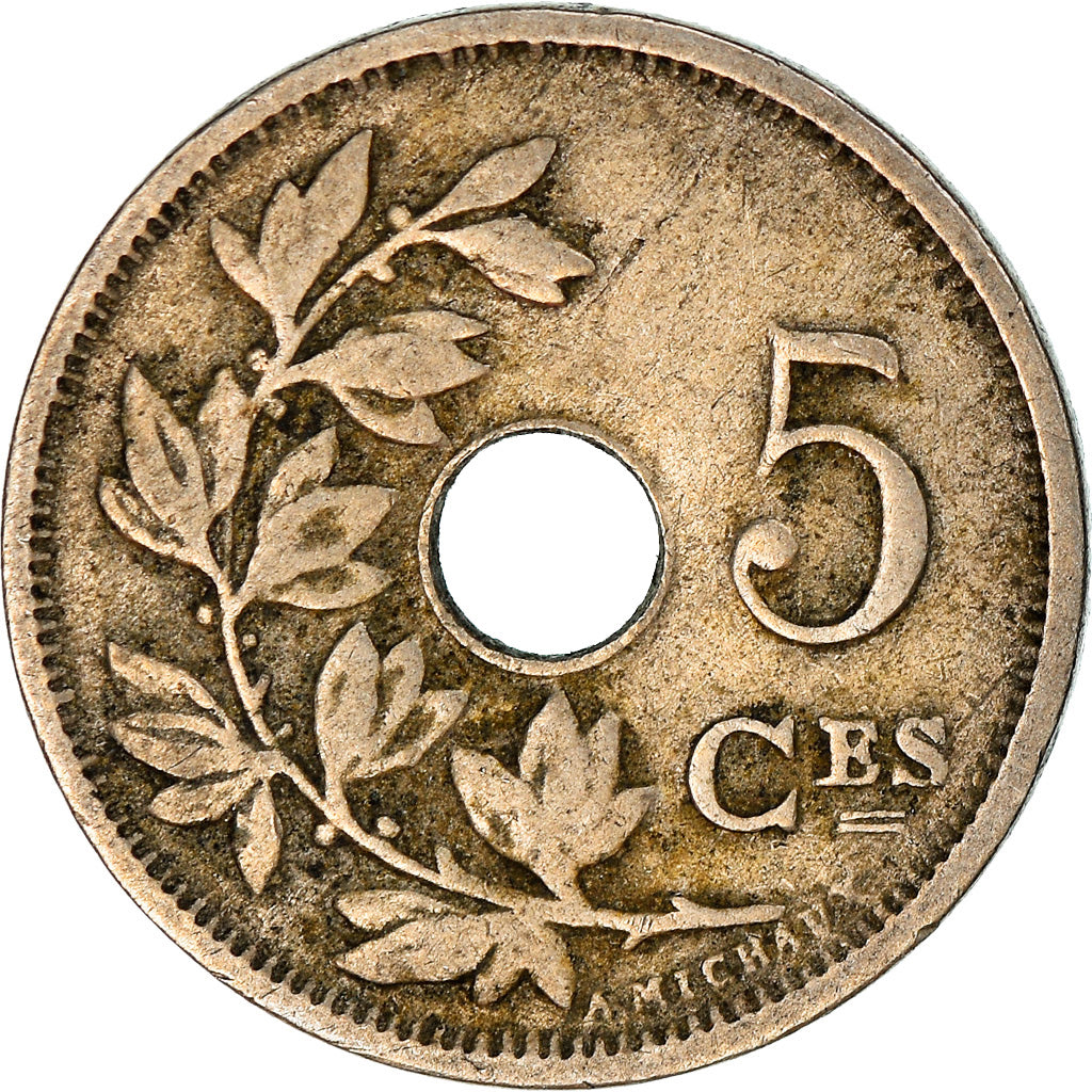 Coin, Belgium, 5 Centimes, 1914, VF(20-25), Copper-nickel, KM:66
