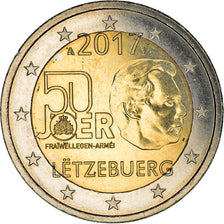 Luxembourg, 2 Euro, 50ème anniversaire du service militaire volontaire, 2017