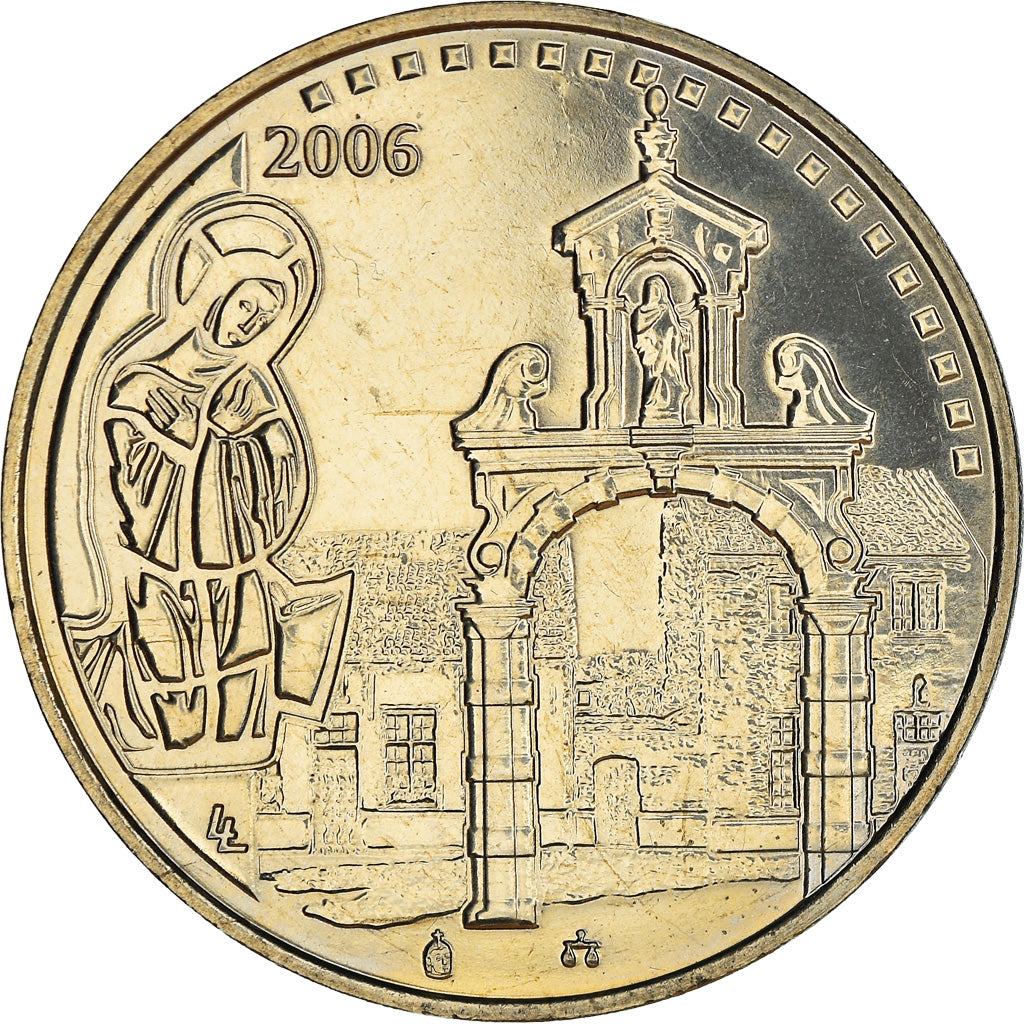 Belgien, Token, religions, 2006, Token. Statue de la Vierge, UNZ, Cupro-nickel