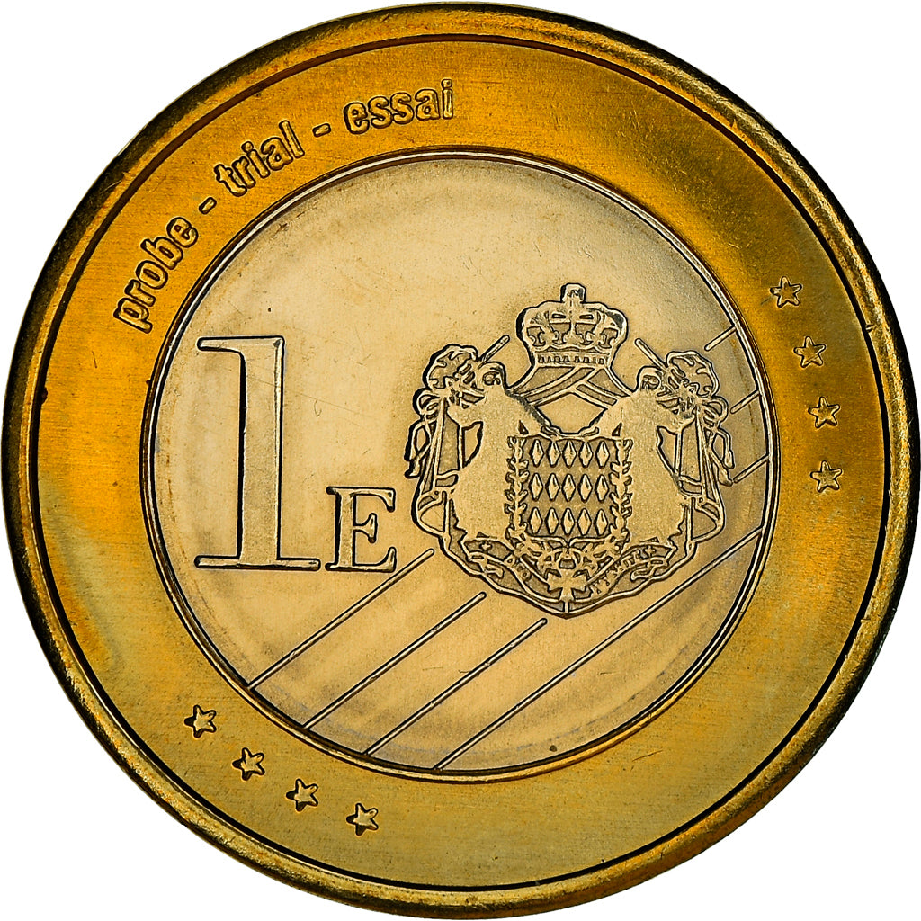Monaco, Euro, 1 E, Essai-Trial, 2007, unofficial private coin, MS(65-70)