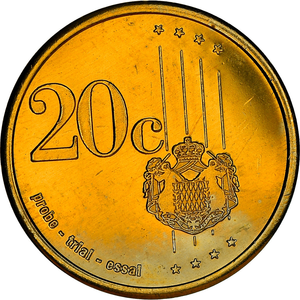 Monaco, 20 Euro Cent, 20 C, Essai-Trial, 2007, unofficial private coin