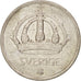 Moneta, Svezia, Gustaf V, 25 Öre, 1949, BB, Argento, KM:816