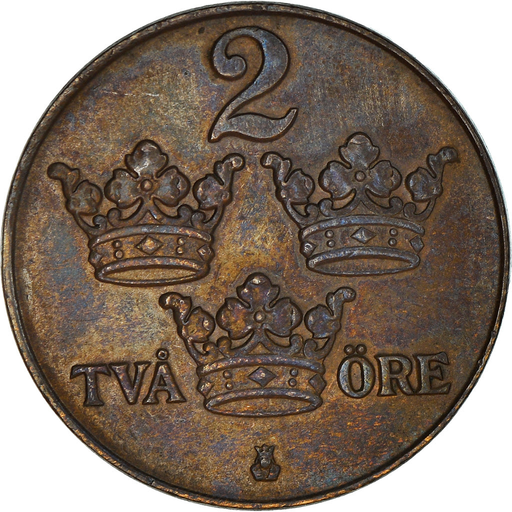 Coin, Sweden, 2 Öre, 1929, EF(40-45), Bronze, KM:778