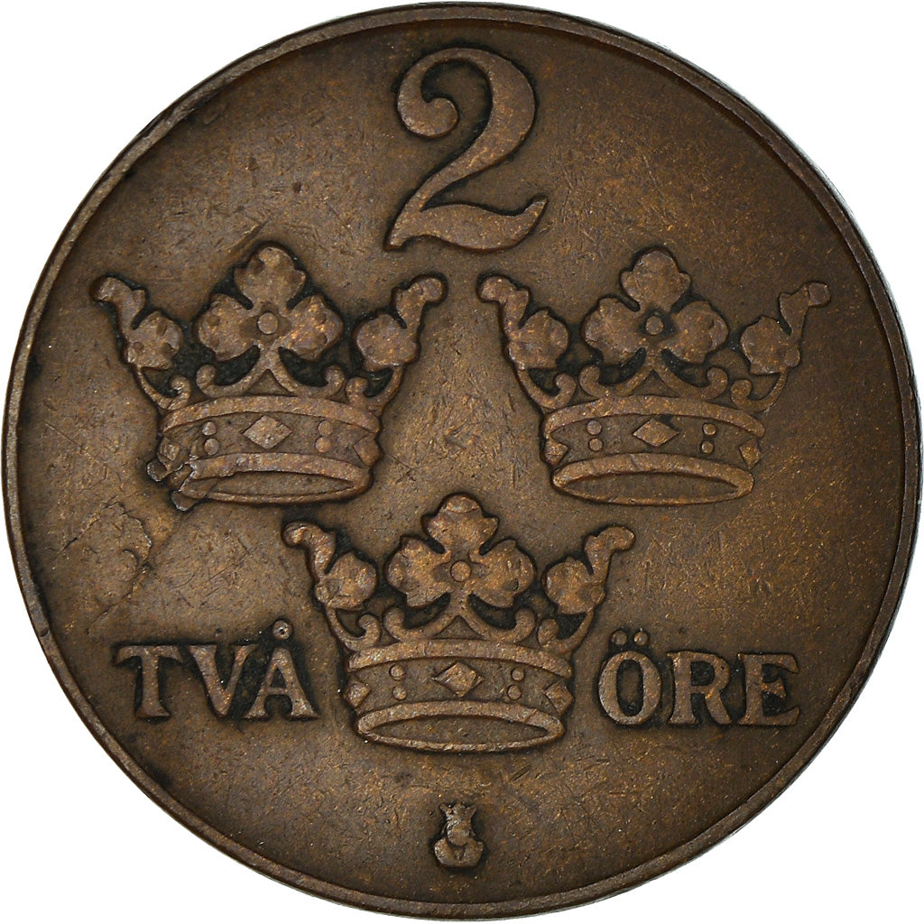 Moeda, Suécia, 2 Öre, 1929, VF(30-35), Bronze, KM:778