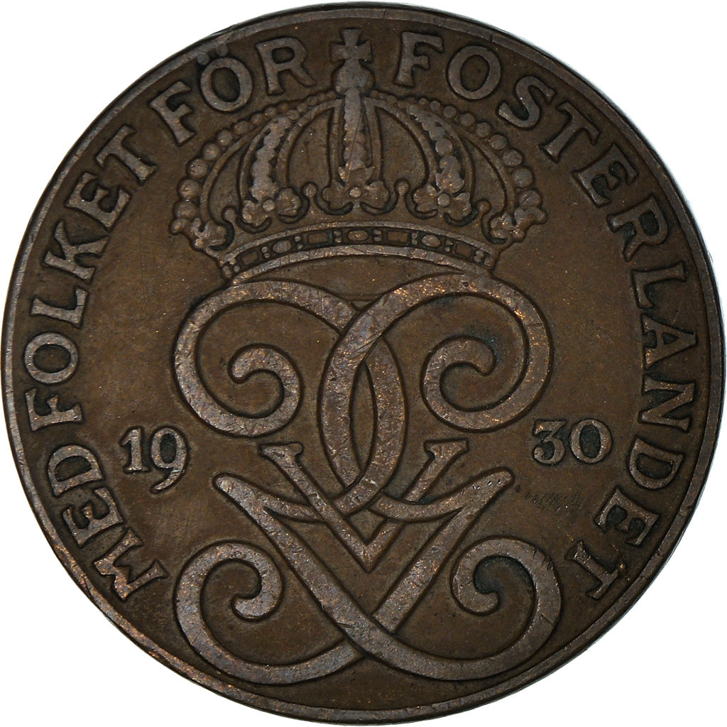 Coin, Sweden, 2 Öre, 1930, EF(40-45), Bronze, KM:778