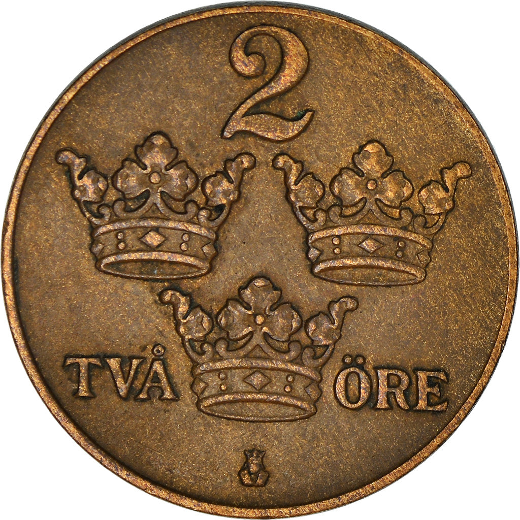 Coin, Sweden, 2 Öre, 1933, EF(40-45), Bronze, KM:778