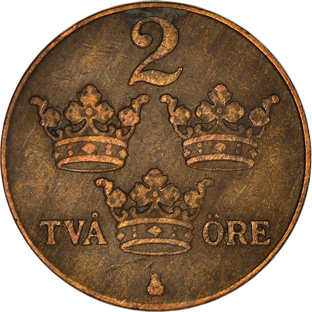 Coin, Sweden, 2 Öre, 1933, VF(30-35), Bronze, KM:778