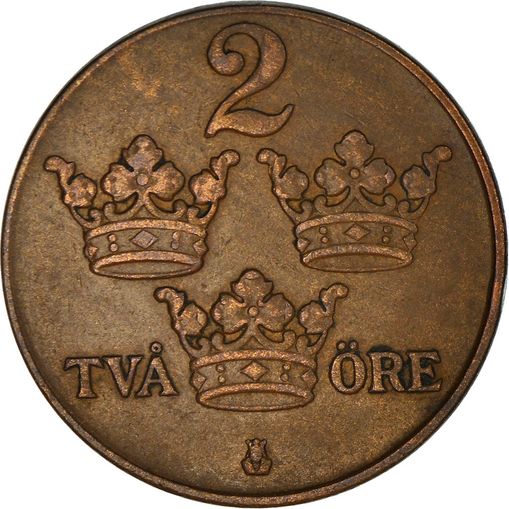 Coin, Sweden, 2 Öre, 1936, EF(40-45), Bronze, KM:778