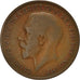 Münze, Großbritannien, George V, Penny, 1920, SGE+, Bronze, KM:810