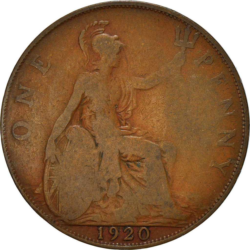 Moneta, Gran Bretagna, George V, Penny, 1920, B+, Bronzo, KM:810