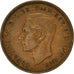 Coin, Great Britain, George VI, 1/2 Penny, 1941, VF(30-35), Bronze, KM:844