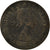 Moneda, Gran Bretaña, Elizabeth II, 1/2 Penny, 1957, BC, Bronce, KM:896