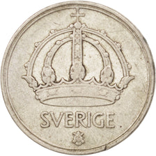 Svezia, Gustaf V, 10 Öre, 1942, BB, Argento, KM:813
