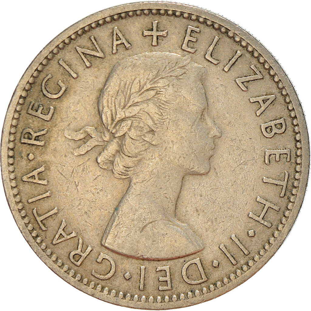 Coin, Great Britain, Elizabeth II, Florin, Two Shillings, 1957, VF(20-25)