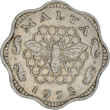 Coin, Malta, 3 Mils, 1972, British Royal Mint, EF(40-45), Aluminum, KM:6