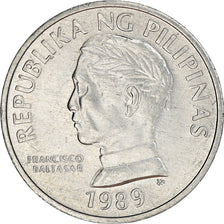 Coin, Philippines, 10 Sentimos, 1989, EF(40-45), Aluminum, KM:240.2
