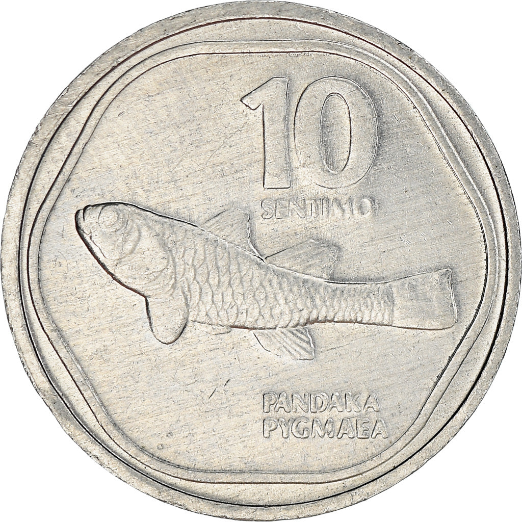 Coin, Philippines, 10 Sentimos, 1989, EF(40-45), Aluminum, KM:240.2