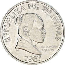 Coin, Philippines, 5 Sentimos, 1987, AU(50-53), Aluminum, KM:239