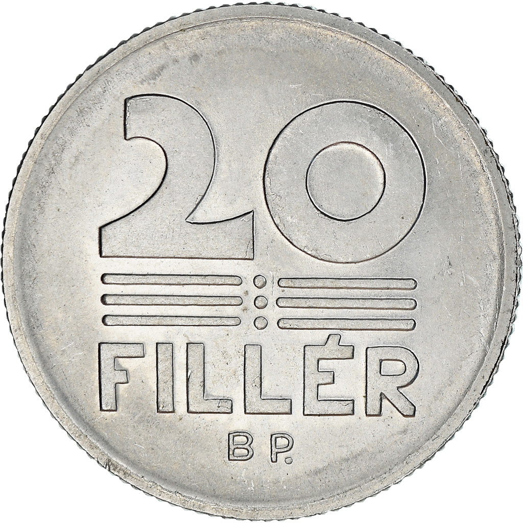 Moneta, Ungheria, 20 Fillér, 1985, Budapest, BB+, Alluminio, KM:573