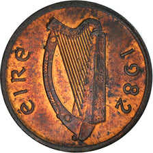 Coin, IRELAND REPUBLIC, 1/2 Penny, 1982, VF(30-35), Bronze, KM:19