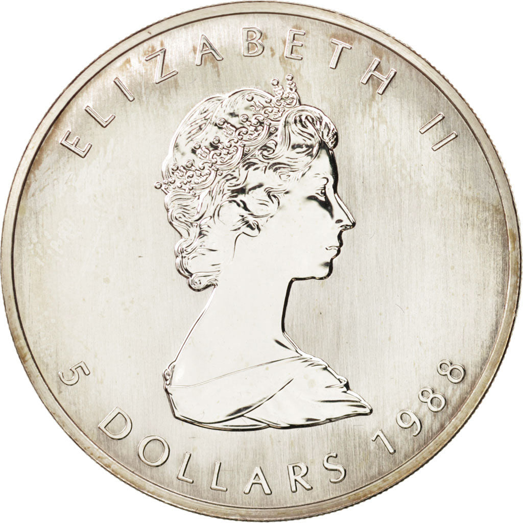 Münze, Kanada, Elizabeth II, 5 Dollars, 1988, Royal Canadian Mint, Ottawa, UNZ