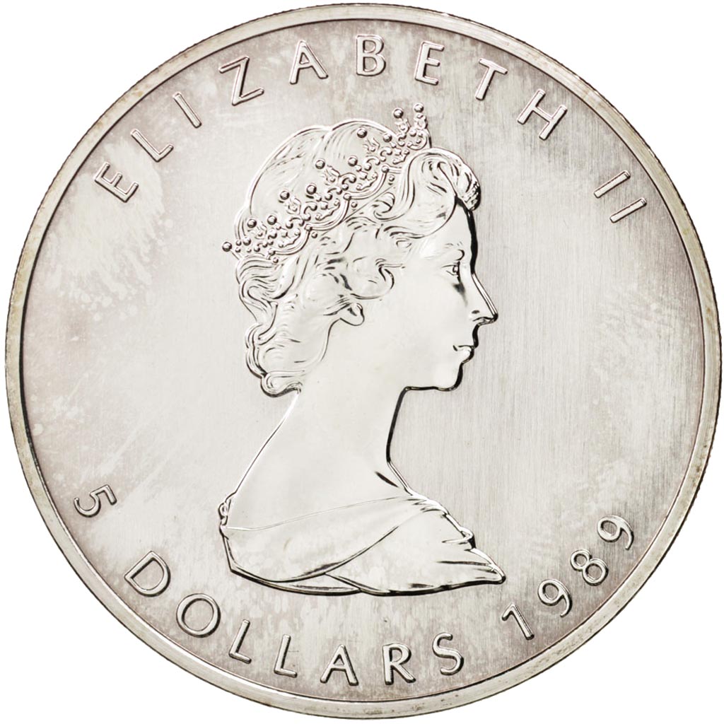 Munten, Canada, Elizabeth II, 5 Dollars, 1989, Royal Canadian Mint, Ottawa