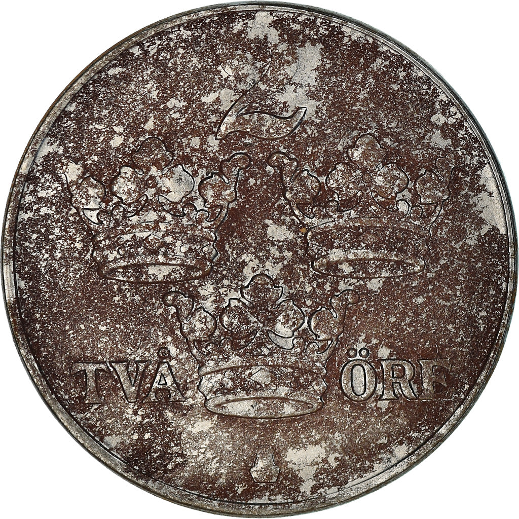 Monnaie, Suède, Gustaf V, 2 Öre, 1944, B+, Iron, KM:811