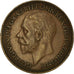 Moneda, Gran Bretaña, George V, Farthing, 1932, MBC+, Bronce, KM:825