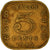 Moneta, Cejlon, George VI, 5 Cents, 1945, F(12-15), Mosiądz niklowy, KM:113.2