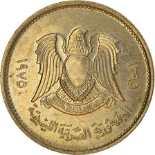 Coin, Libya, 10 Dirhams, 1975, VF(20-25), Copper-Nickel Clad Steel, KM:14