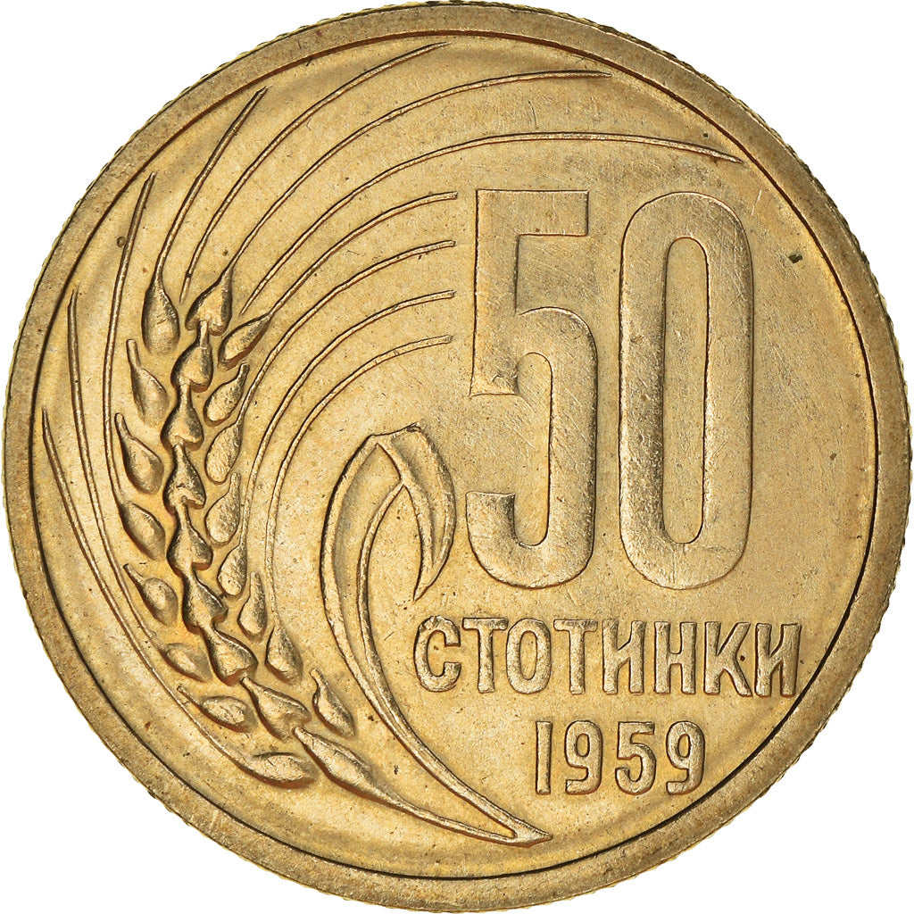 Coin, Bulgaria, 50 Stotinki, 1959, EF(40-45), Copper-nickel, KM:56