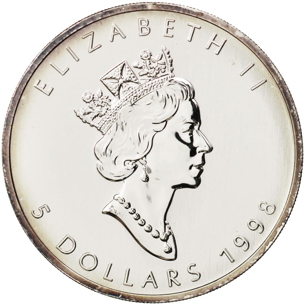 Münze, Kanada, Elizabeth II, 5 Dollars, 1998, Royal Canadian Mint, UNZ, Silber