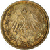 Coin, GERMANY - EMPIRE, 1/2 Mark, 1918, Berlin, AU(50-53), Silver, KM:17