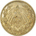 Coin, GERMANY - EMPIRE, 1/2 Mark, 1918, Munich, AU(55-58), Silver, KM:17