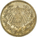 Moneta, NIEMCY - IMPERIUM, 1/2 Mark, 1918, Munich, AU(55-58), Srebro, KM:17