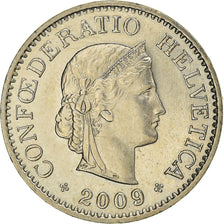 Coin, Switzerland, 10 Rappen, 2009, Bern, EF(40-45), Copper-nickel, KM:27