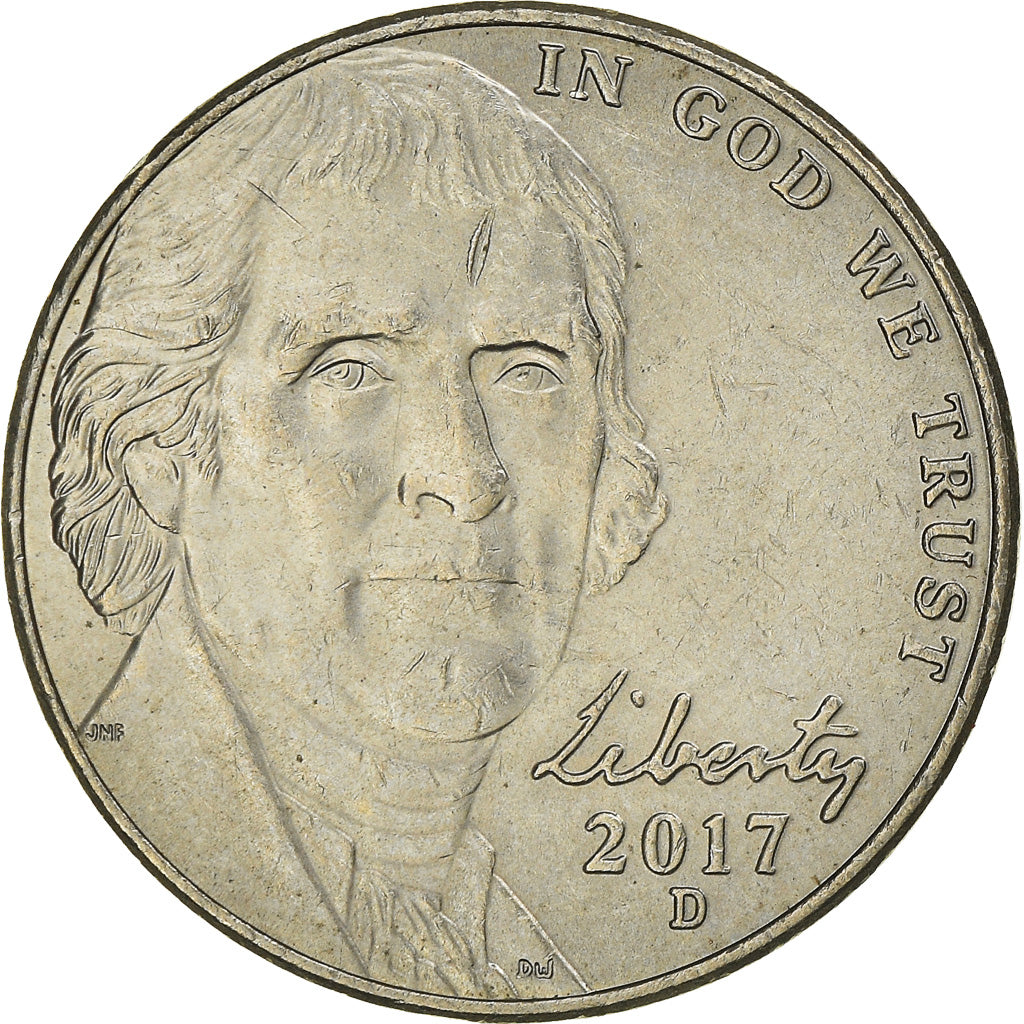 Moneta, Stati Uniti, 5 Cents, 2017, Denver, BB, Rame-nichel, KM:381