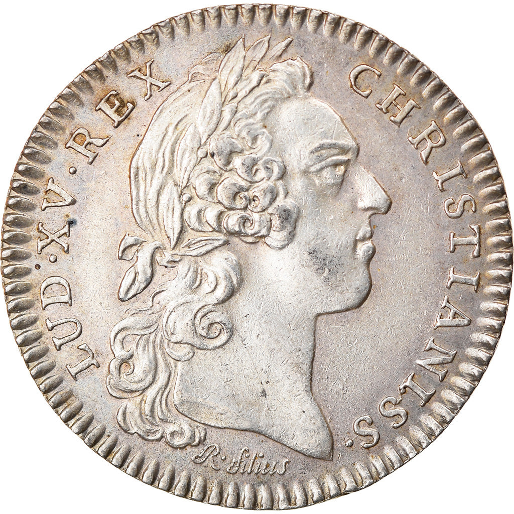Frankreich, Token, Louis XV, Trésor Royal, History, 1758, Roettiers fils, VZ