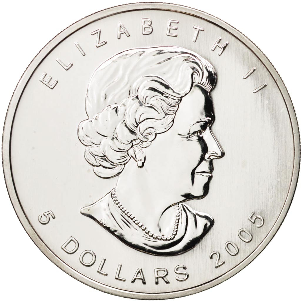 Moneta, Canada, Elizabeth II, 5 Dollars, 2005, Royal Canadian Mint, SPL