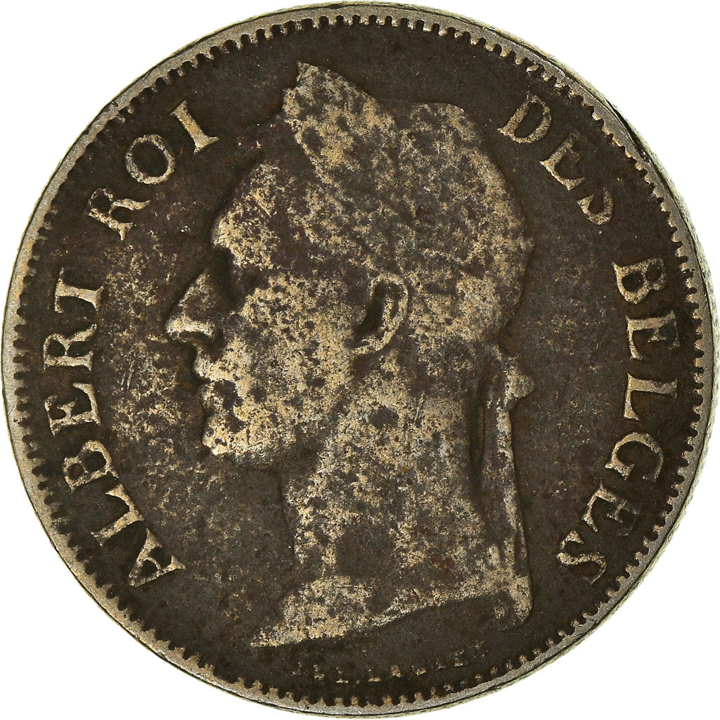 Coin, Belgian Congo, 50 Centimes, 1926, VF(20-25), Copper-nickel, KM:22