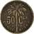 Moeda, Congo Belga, 50 Centimes, 1926, VF(20-25), Cobre-níquel, KM:22