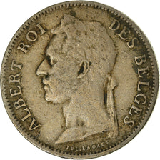 Moneda, Congo belga, 50 Centimes, 1927, BC+, Cobre - níquel, KM:22