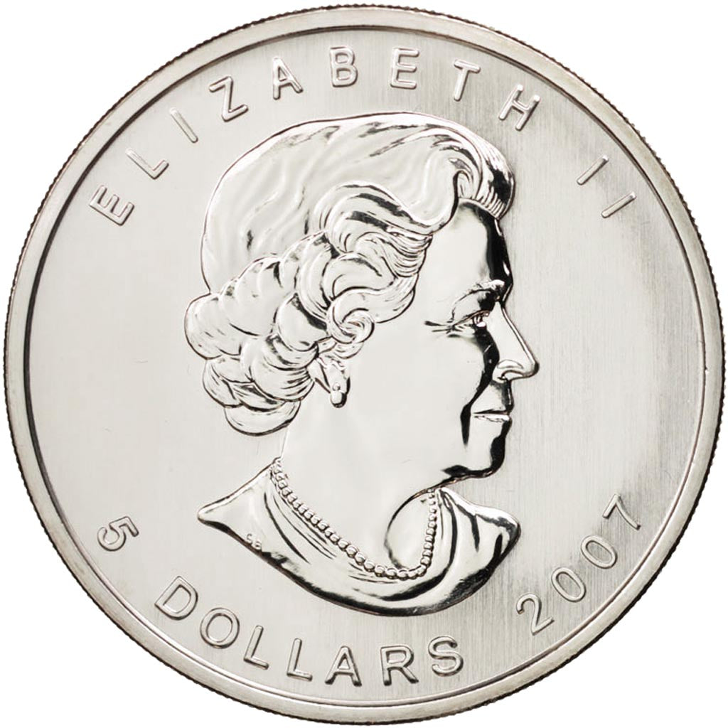 Münze, Kanada, Elizabeth II, 5 Dollars, 2007, Royal Canadian Mint, UNZ, Silber
