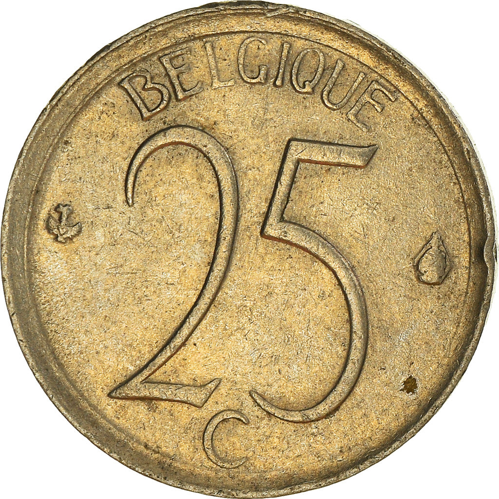 Coin, Belgium, 25 Centimes, 1964, Brussels, EF(40-45), Copper-nickel, KM:153.2